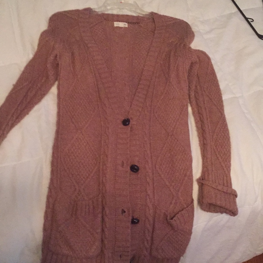 Tan Cardigan size small